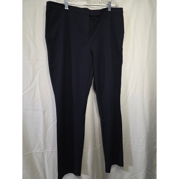 H&M Pants - H&M Women Black Dress Pants Size US 14 EUR 44 Flat Front Straight